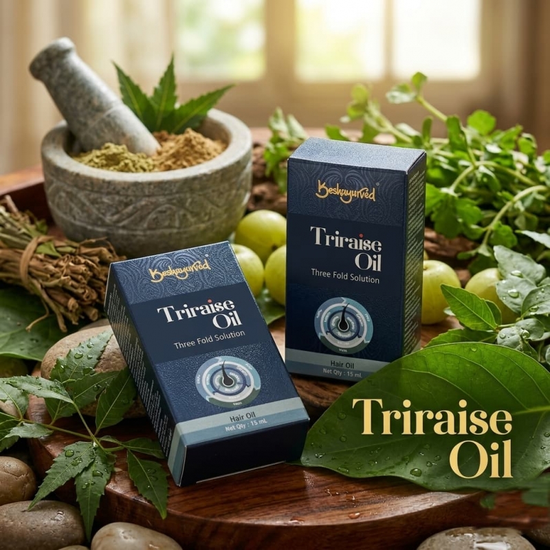 Triraise oil ( Hair Fall Control & Root Strengthening Hair )
