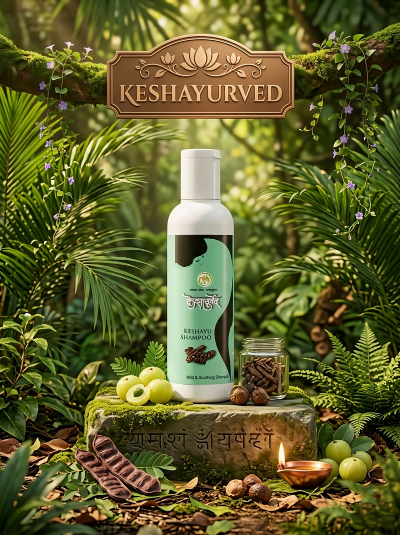 Keshayu Shampoo ( Anti-Hair Fall & Root Strengthening Shampoo)