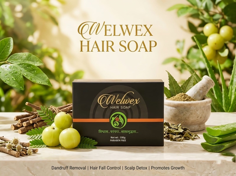 Welwex Hair Soap  (Dandruff removal - Hairfall control)